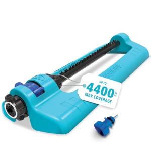 Sun Joe Aqua Joe Oscillating Sprinkler - 4,400 m² Coverage