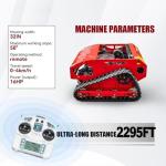 Remote Control Hybrid Lawn Mower for All Terrain