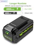 VEHAKIFA 40V Replacement Battery for Greenworks Tools