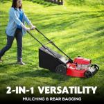 144cc Gas Lawn Mower with 6 Cutting Heights