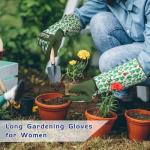 Women's Thorn Proof Gardening Gloves with Forearm Protection