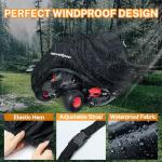 Riding Lawn Mower Cover with Drawstring and Bag