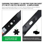 46" Mower Blades for Cub Cadet XT1 XT2