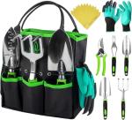 Durable Gardening Tool Set with Rubber Grip