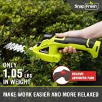 SnapFresh Cordless 7.2V Hedge Trimmer with Charger