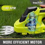 SnapFresh Cordless 7.2V Hedge Trimmer with Charger