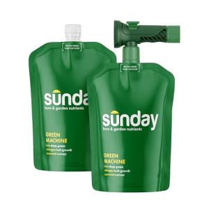 Sunday Green Machine Lawn Fertilizer, 2 Pack