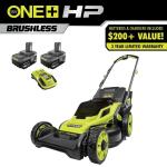 RYOBI 18V Brushless Cordless 16" Lawn Mower Kit