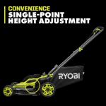 RYOBI 18V Brushless Cordless 16" Lawn Mower Kit