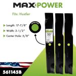 MaxPower 3-Blade Set for 52" Hustler Mowers
