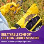 Gorilla Tough Gardening Gloves with Adjustable Strap