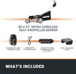 Worx Nitro 80V Cordless Self-Propelled Lawn Mower