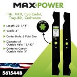 MAXPOWER 2-Blade Set for 46 Inch Mowers