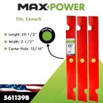 MaxPower 3-Blade Set for 60" Exmark Mowers