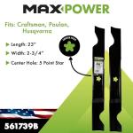 MaxPower 2-Blade Set for 46" Craftsman Mowers