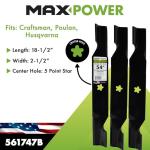 MaxPower 3-Blade Set for 54" Mowers