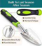 Durable Gardening Tool Set with Rubber Grip