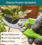 Durable Gardening Tool Set with Rubber Grip