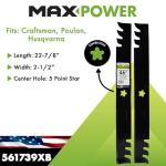 Maxpower 2-Blade Mulching Set for 46” Mowers