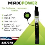 MaxPower 331737B 21" Mulching Blade for Mowers