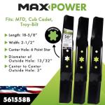 MaxPower 3 Blade Set for 50” Mowers