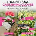 Rose Pruning Gloves - Thornproof Pigskin Leather