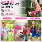 Rose Pruning Gloves - Thornproof Pigskin Leather