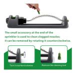 Oscillating Lawn Sprinkler with Brass Nozzles