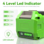 Kosiy 6.0Ah 40V Lithium Battery Replacement for GreenWorks