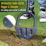 Colwelt Saw-Tooth Half Moon Edger with T-Grip