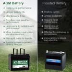 Weize 12V AGM Battery for Lawn Mowers and Tractors