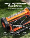 14-Inch VEVOR Push Reel Lawn Mower with Grass Catcher