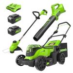 Greenworks 48V 17" Brushless Mower and Trimmer Set