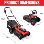 MZK 40V Cordless 16" Electric Lawn Mower