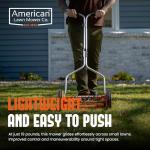 14-Inch Red 4-Blade Push Reel Mower