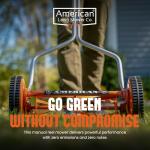 14-Inch Red 4-Blade Push Reel Mower