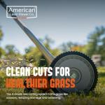 14-Inch Red 4-Blade Push Reel Mower