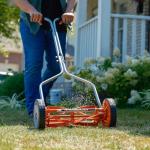 14-Inch Red 4-Blade Push Reel Mower