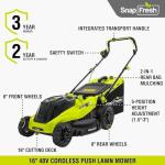 SnapFresh 40V Cordless Electric Lawn Mower