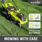 SnapFresh 40V Cordless Electric Lawn Mower