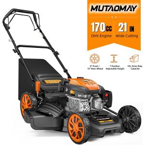 Mutaomay 21" Self-Propelled Gas Lawn Mower