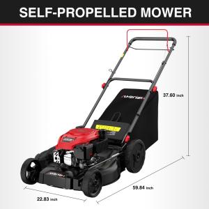 Self-Propelled 21" Gas Lawn Mower with 170cc Engine