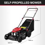 Self-Propelled 21" Gas Lawn Mower with 170cc Engine