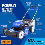 Kobalt 80V 21" Self-Propelled Cordless Mower