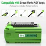Greenworks 40V Battery and Charger Replacement Set