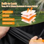 Riding Lawn Mower Cover with Drawstring and Bag