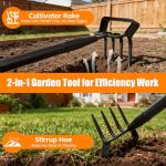 62 Inch Heavy Duty Garden Hoe and Weeder