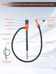 Portable Battery Pump for Gas with 51" Hose