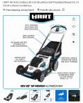 HART 40V 20" Self-Propelled Lawn Mower Kit