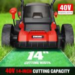 EWORK 40V Cordless Electric Lawn Mower 14